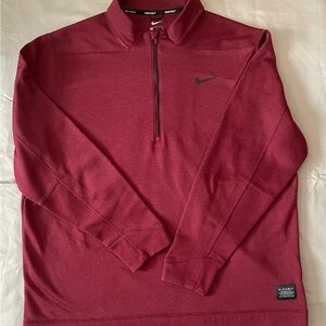 Nike Burgundy Golf Pullover